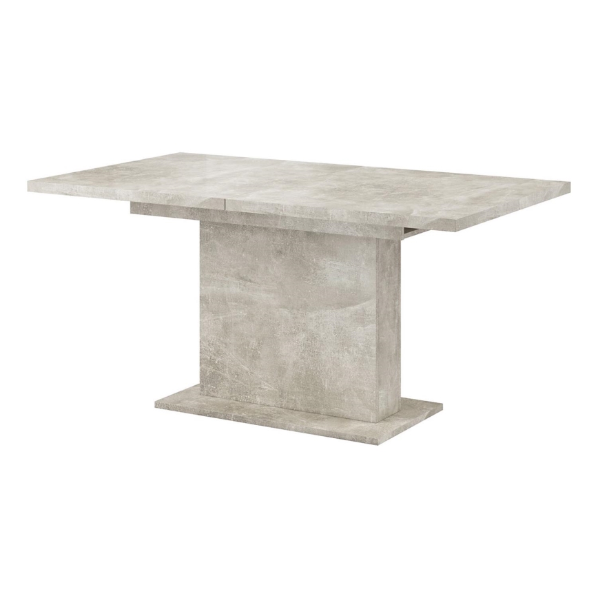 Table à manger extensible STRAP gris béton