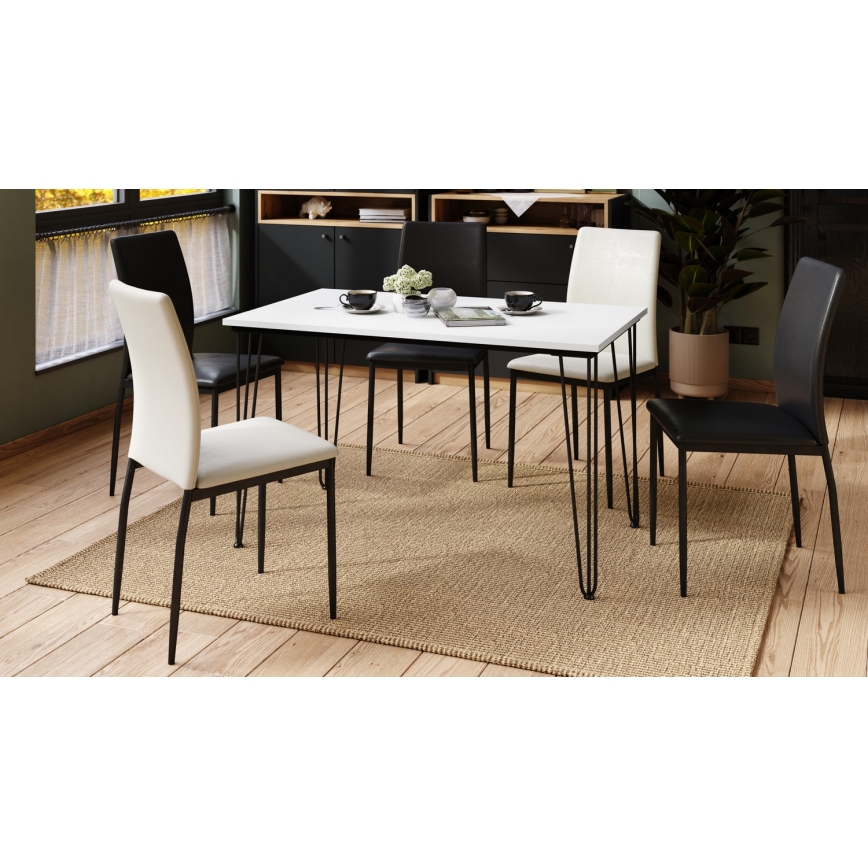 Table à manger HALIJA blanche