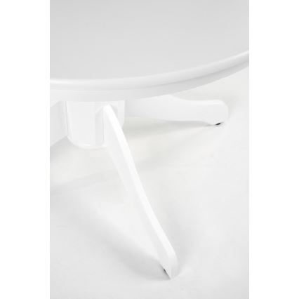 Table à manger KOTI Ø 106 cm blanche