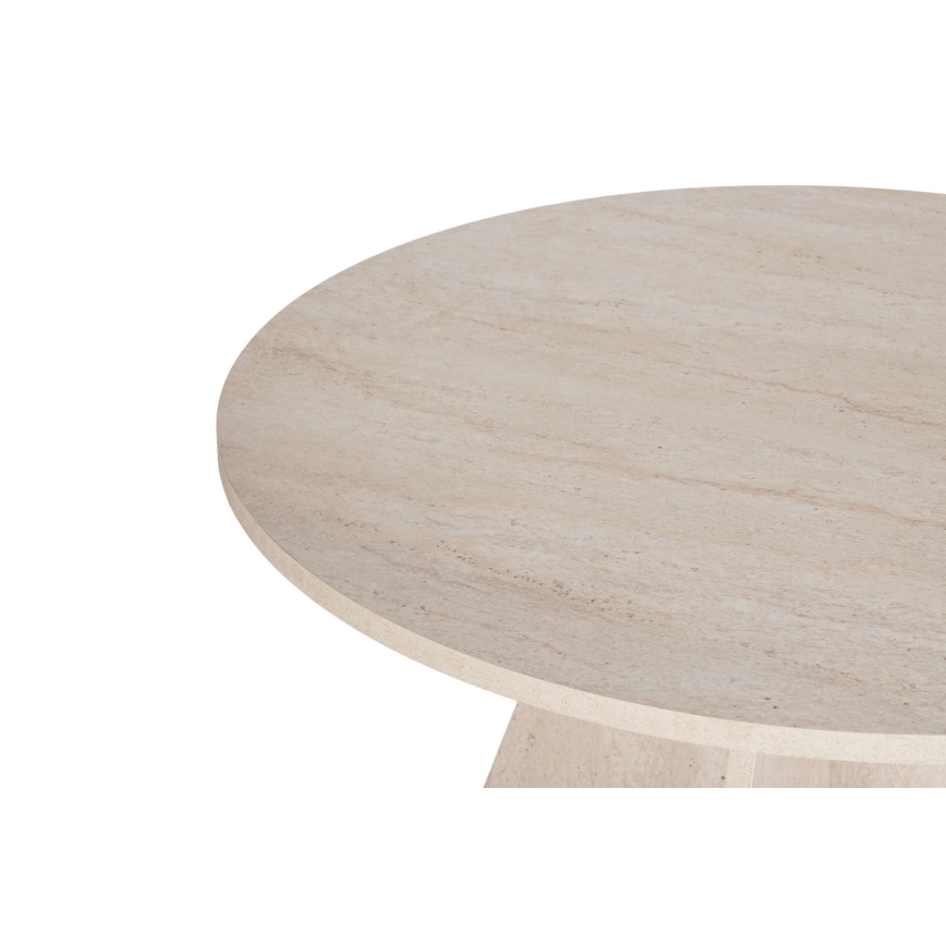 Table à manger MATIN Ø 120 cm en travertin
