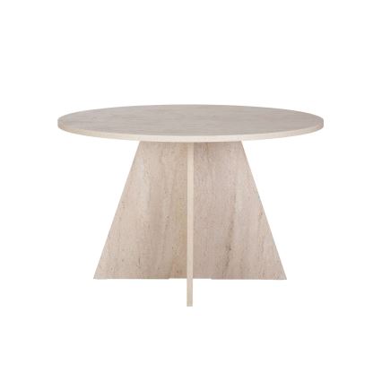 Table à manger MATIN Ø 120 cm en travertin