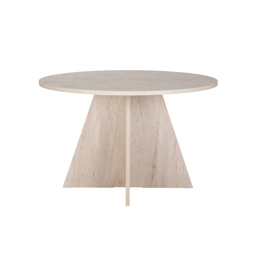 Table à manger MATIN Ø 120 cm en travertin