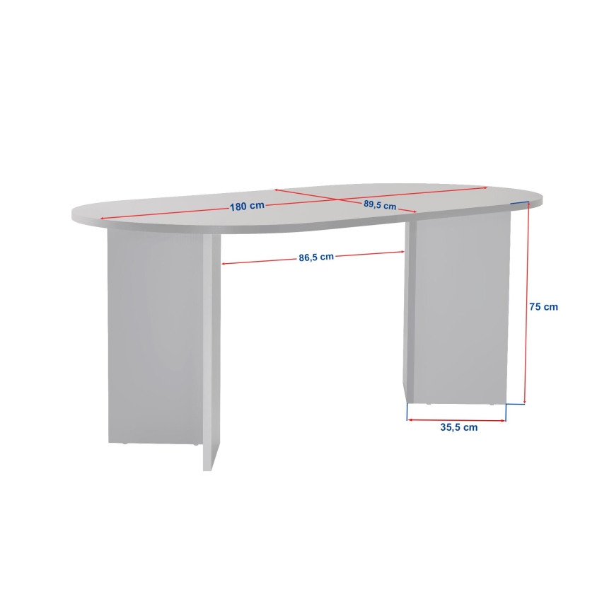 Table à manger NEL 180 x 90 cm beige