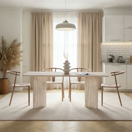 Table à manger NEL 180x90 cm beige
