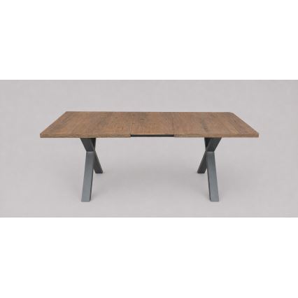 Table à rallonge DOMO 150/190x80 cm chêne Lefkas/noir