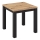 Table à rallonge ZARO 80/160x80 cm chêne artisan/noir