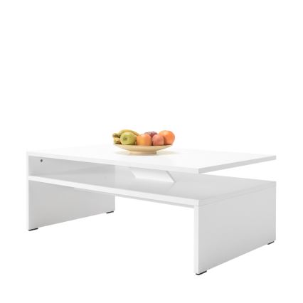 Table basse 42x110 cm blanc