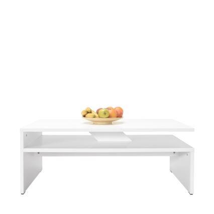 Table basse 42x110 cm blanc