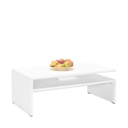 Table basse 42x110 cm blanc