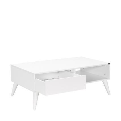 Table basse 42x110 cm blanc