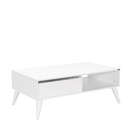 Table basse 42x110 cm blanc