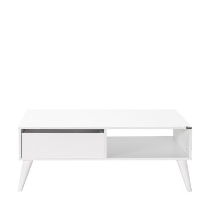 Table basse 42x110 cm blanc