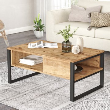 Table basse 44,4x100 cm pin atlantic
