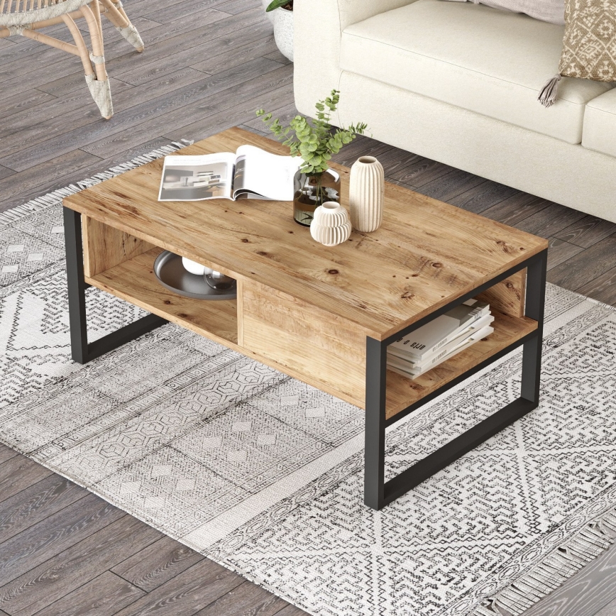 Table basse 44,4x100 cm pin atlantic