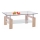Table basse 55x110 cm transparent/chêne sonoma
