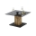 Table basse à plateau relevable VENTO fumé/chêne/noir