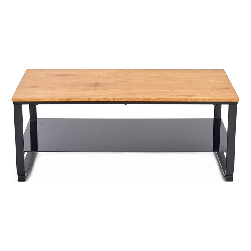 Table basse ARTIGA 45x105 cm noir/beige