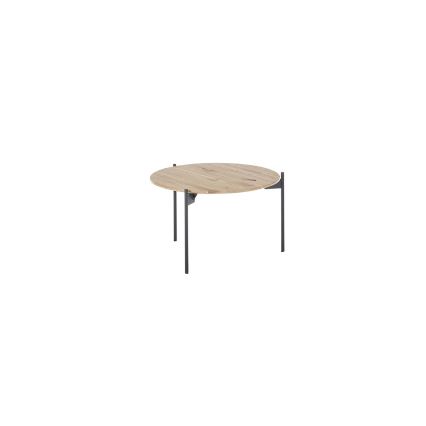 Table basse AURA Ø 55 cm chêne/anthracite
