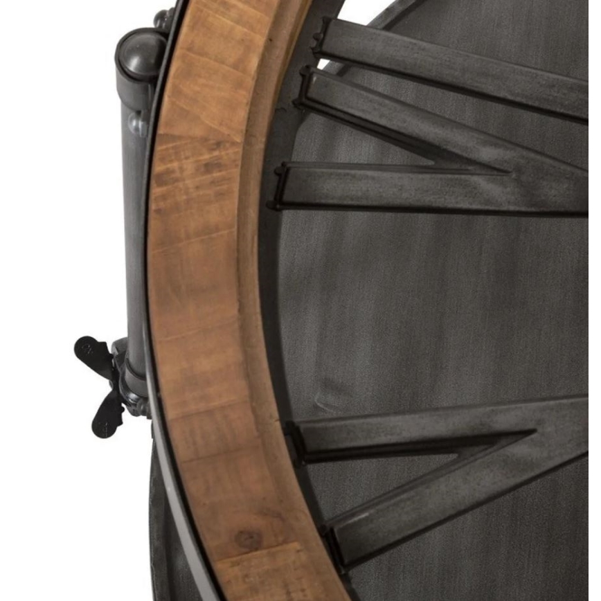 Table basse avec horloge CHRONO 89,5x47 cm 1xAA