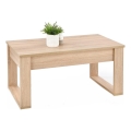 Table basse avec tiroirs NEA 52x110 cm beige/chêne sonoma
