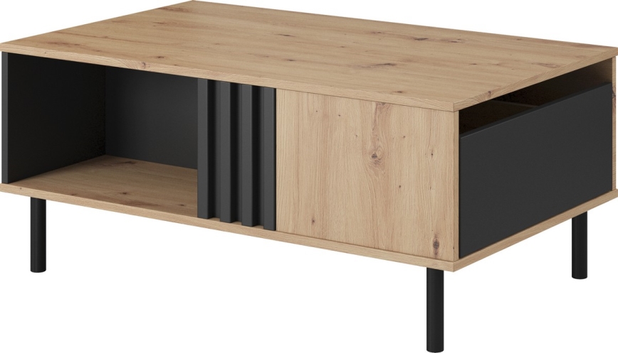 Table basse BADIA chêne/anthracite