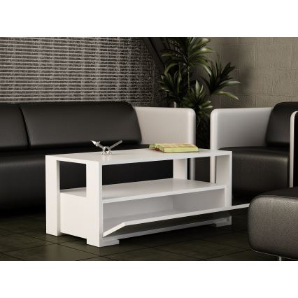 Table basse BALINA 40x90 cm blanche