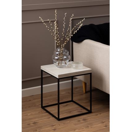 Table basse CAMILO 40x40 cm travertin