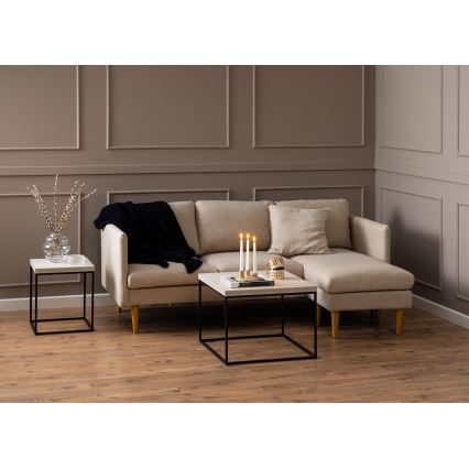 Table basse CAMILO 60 x 60 cm en travertin