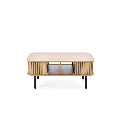 Table basse CASA 90x50 cm brune/noire