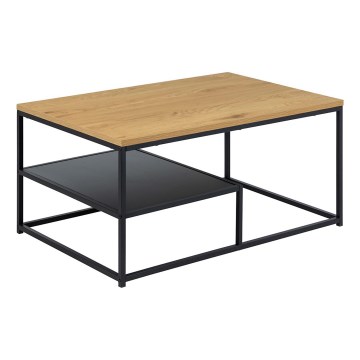 Table basse CORA chêne/noir