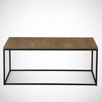 Table basse COSCO 43x95 cm marron/noir