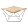 Table basse CURVED 60x60 cm blanc/beige
