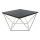Table basse CURVED 60x60 cm blanc/noir