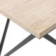 Table basse CURVED 62x62 cm noire/marron