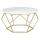 Table basse DIAMOND 40x70 cm laiton/blanche
