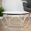 Table basse DIAMOND 40x70 cm noir/blanc