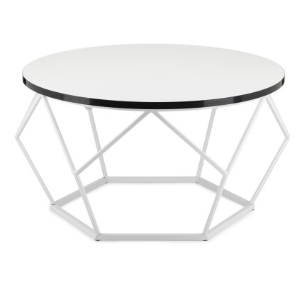 Table basse DIAMOND 40x70 cm noir/blanc