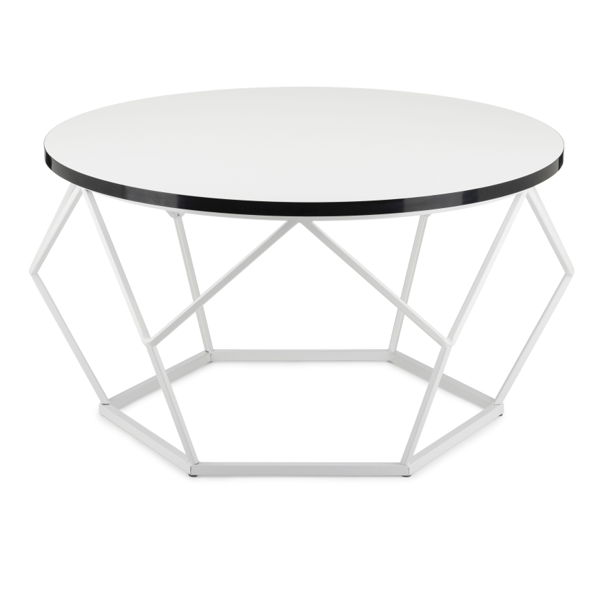 Table basse DIAMOND 40x70 cm noir/blanc