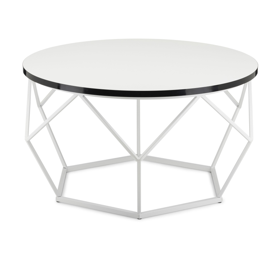 Table basse DIAMOND 40x70 cm noir/blanc