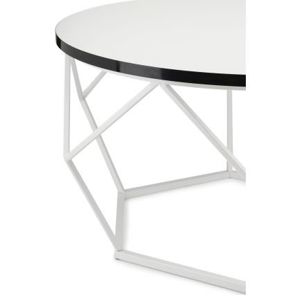 Table basse DIAMOND 40x70 cm noir/blanc