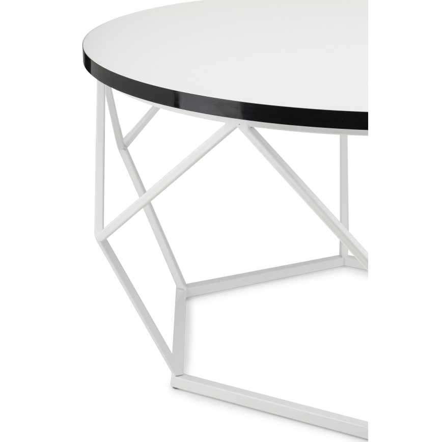 Table basse DIAMOND 40x70 cm noir/blanc