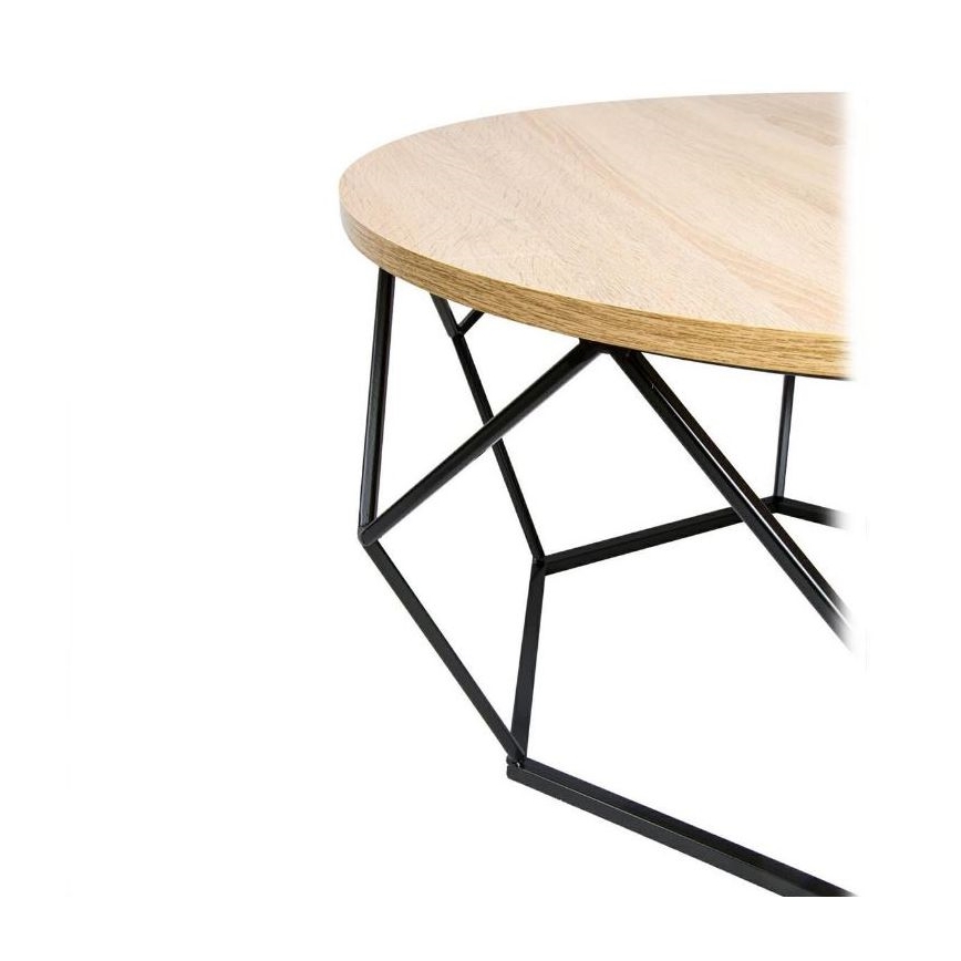 Table basse DIAMOND 40x70 cm noire/beige