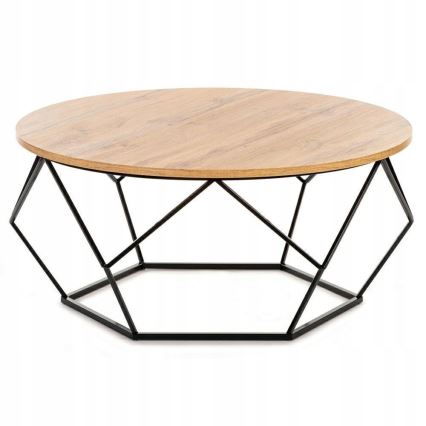 Table basse DIAMOND 40x90 cm noire/marron