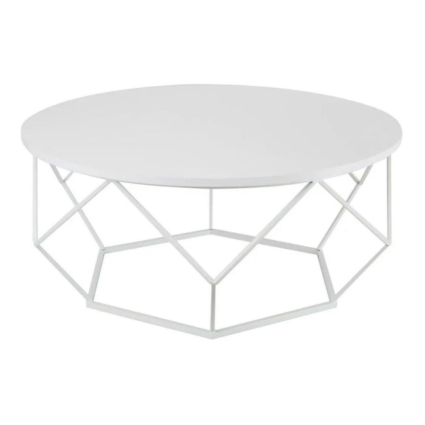 Table basse DIAMOND 41,5x90 cm blanche