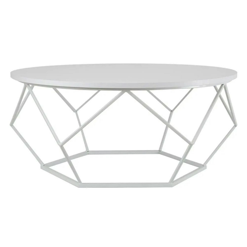 Table basse DIAMOND 41,5x90 cm blanche