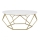 Table basse DIAMOND 41,5x90 cm dorée / blanche