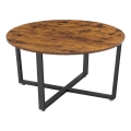 Table basse ELDUR marron/noir