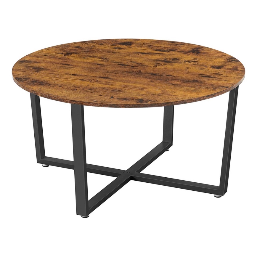 Table basse ELDUR marron/noir