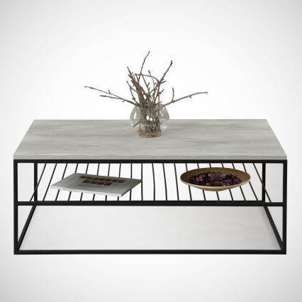 Table basse ETNA 43x95 cm grise