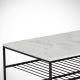 Table basse ETNA 43x95 cm grise/noire